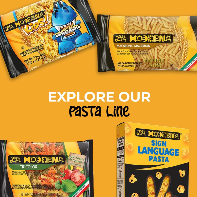 LA MODERNA, Kids Dinosaur Pasta, Bag, 7.05 oz (Pack of