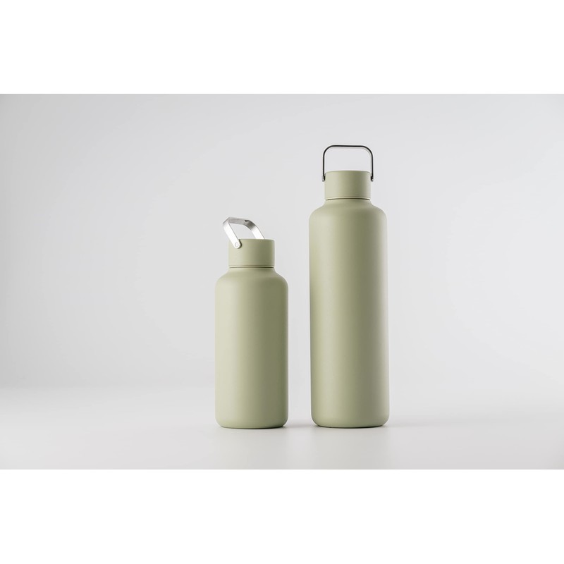 EQUA Timeless Stainless Steel Water Bottle, 1000 ml, BPA-Free, Leak-Proof,