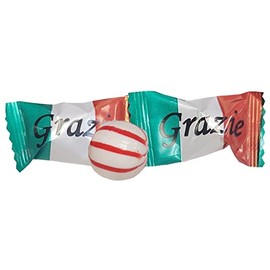 Grazie Wrapped Peppermint Balls 100 Count-Italian Favors, Candy Buffets Italian Flag Themed Events