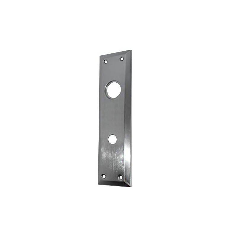 Em-D-Kay Satin Chrome 2-3/4" X 10" Escutcheon Plate w/Knob Hole