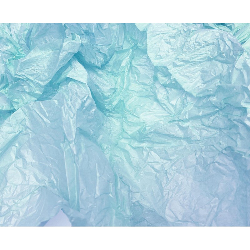 Carta velina per decoupage 28 fogli 50x70 cm Azzurro