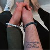 2 Pcs Couples Bracelet Magnetic Healing Stone Stretch Cord Friendship