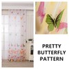 100 x 200 CM Butterfly Pattern Shadow Curtain Grommet Window