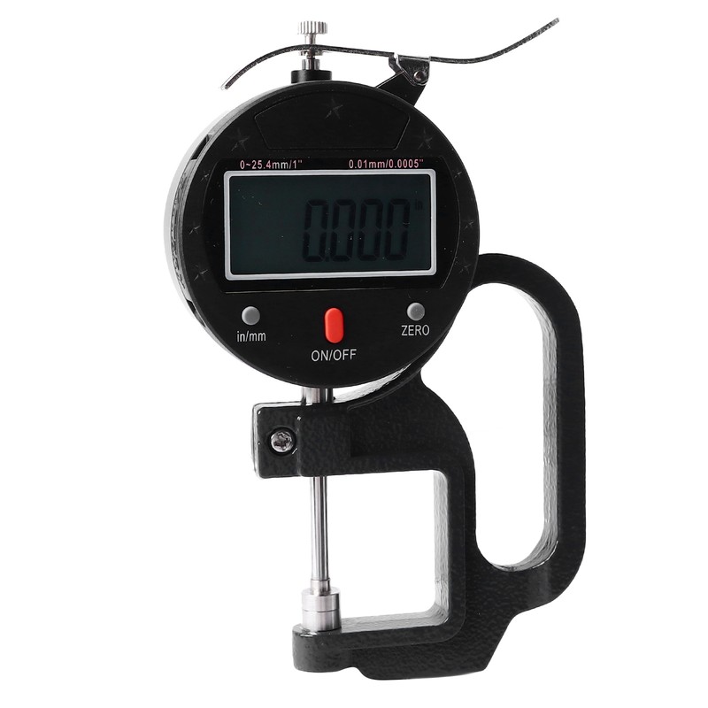 Digital Thickness Gauge High Accuracy Electronic Micrometer Thickness Meter 0.0005in