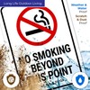 Georgia No Smoking Beyond This Point Sign, 10x7 Inches, 55