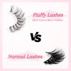 Parriparri Eyelashes, Natural Look, Fluffy False Eyelashes, Clear Band, 7
