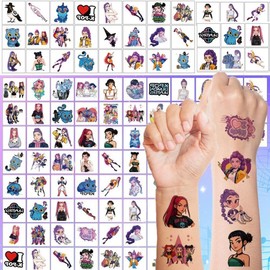 K-Pop Demon Hunters Tattoo Sticker Party Huntrix Duffy Pretty Semi-Permanent Waterproof Tattoo Sticker 982364-289072, 1 Piece / 케이팝 데몬 헌터스 타투스티커 파티 헌트릭스 더피 예쁜 반영 구방수 타투 스티커 982364-289072, 1개