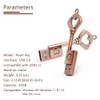 BorlterClamp Cute Memory Stick 32GB USB Flash Drive with Gift