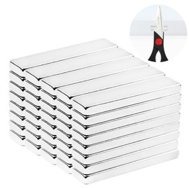 40 Pack Strong Neodymium Bar Magnets,Fridge Whiteboard Magnets Office Kitchen Crafts DIY Tool,Rectangular Multipurpose Magnetic Blocks for Crafts Kitchen Garage Locker and Iron Shelf,20x5x2mm