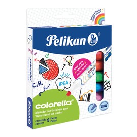 Plumones de colores 8 Piezas