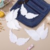 Housoutil Mini Angel Wings, 12PCS Fabric Angel Wings, White Angel