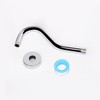 NearMoon J Shaped Shower Extension Arm, Stainless Steel Shower Head