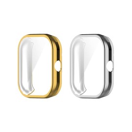 LICHIFIT Redmi Protective Case Cover for Watch 4 TPU + Tempered Glass Film Integrated Smart Watch Cover Easy to Install and Remove Shock Resistant Scratch Resistant Lightweight Charging Compatible