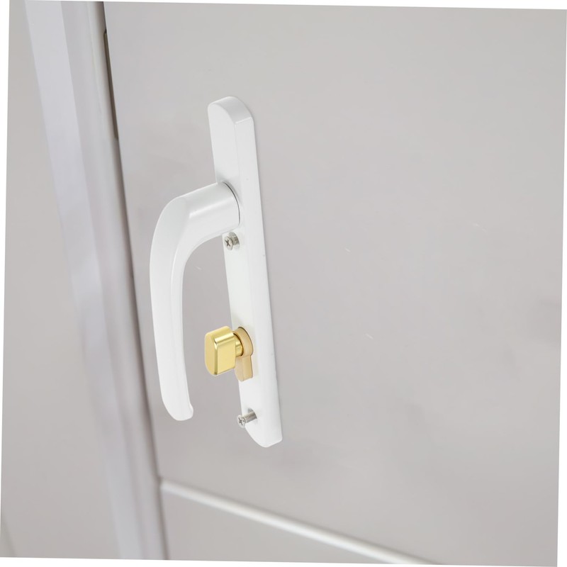 FOYTOKI Storm Door Handle Replacement with Lock Heavy Duty Aluminum