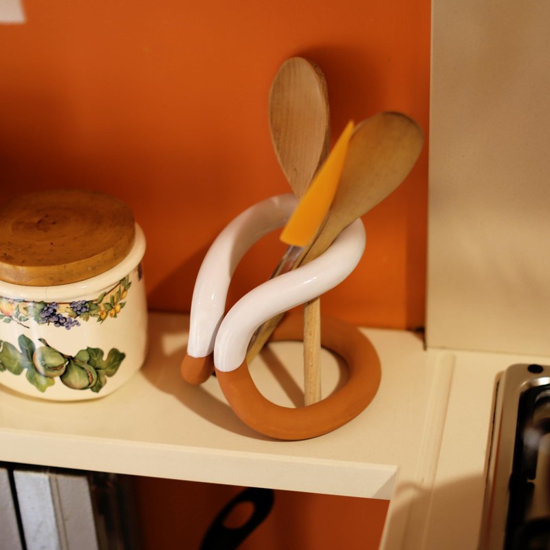 Egloo - Kitchen Ladle Holder, Kitchen Utensil Holder, Ceramic Kitchen