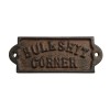 Cast & Timber Co. Bullshit Corner Cast Iron Sign Rustic