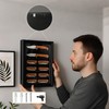 DecoWoodo Knife Display Case with HD Tempered Glass & Removable
