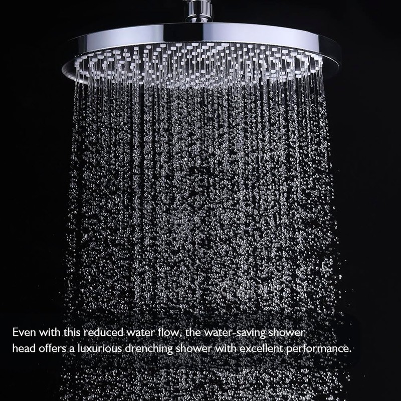 Decaura WELS Round Overhead Rain Shower Head Large Adjustable 10
