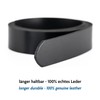 Fa.Volmer ® Men's Genuine Leather Belt with Ratchet Automatic Buckle