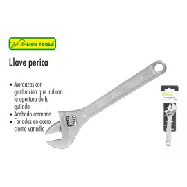 Lion Tools Llave Perica Pavonado 12 Pulgadas