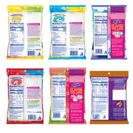 HI-CHEW Variety Mix, Pack of 6 Bags Including Salted Caramel - 15 Flavor Assort Sweet and Sour Chewy Fun Soft Candy Variety Pack - Immensely Juicy Fruity Flavors - Individually Wrapped for Sharing