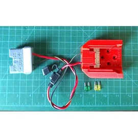 PW-M18F Adapter. for Power Wheels 12V Vehicle to M18 Milwaukee Litihium 18V Battery with Fuses Made in USA