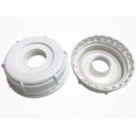 API Kirk Samson Stacker Water Storage Containers (2 Pack Modified Cap, 5 Gallon Samson)