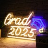 HMASYO Congrats Grad Neon Sign with Cap, Graduation Decorations 2025
