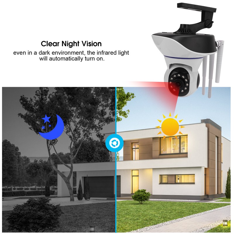 Wireless WiFi IP Camera Motion Detection Infrared Night Vision 2