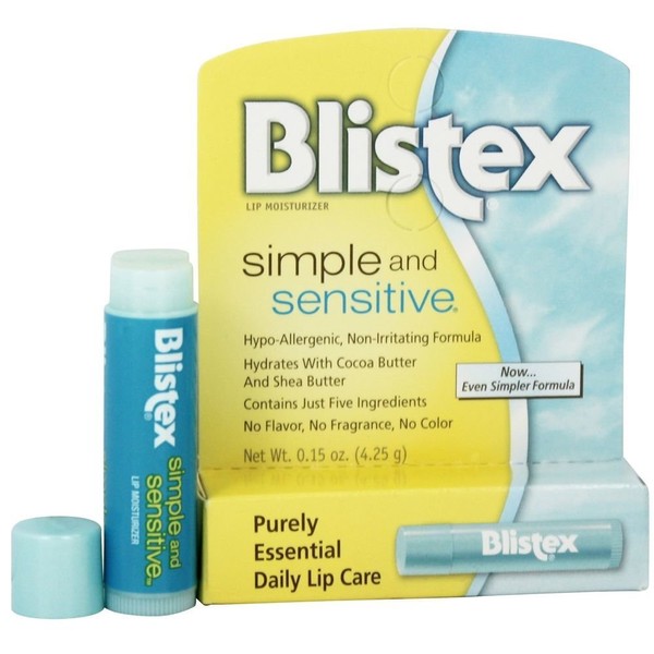 Blistex Simple & Sensitive Lip Moisturizer 0.15 oz