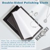 LuckEcho 3PCS Jewelry Cleaning Cloth, 10'' x 12'' Silver Polishing