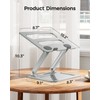 LORYERGO Laptop Stand for Desk, Adjustable & Foldable Laptop Riser