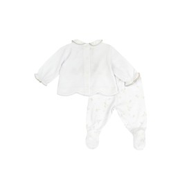 Chicco Baby Girl Completo Coprifasce E Ghettina in Cotone Dress, White (1), 3 months