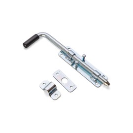 WDB Gate Bolt 220 mm - Bolt with Rubber Handle - Garden Gate Latch - Sliding Bolt - Lock Bolt - Door Bolt - Door Slider - Gate Lock Bolt (220 mm)