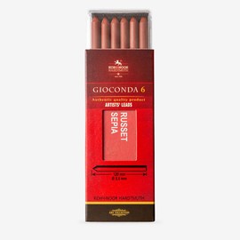 Koh-I-Noor Refills 4373 Set of 6 Russet Sepia 5.6 mm 120 mm