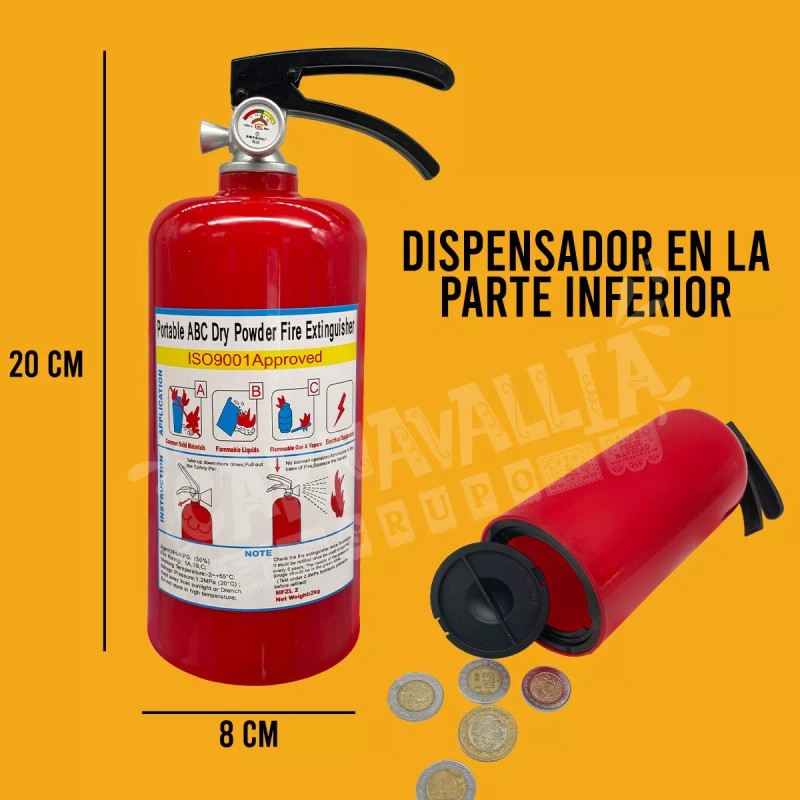 Grupo Carnavallia Alcancía Extintor Caja Fuerte Ahorro Dinero Creativo