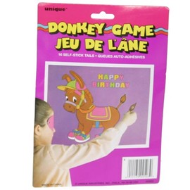 Deluxe Pin the Tail on the Donkey Party Game - (Pack of 12) - Premium Quality Materials - Perfect for Kids and Adults