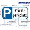 Private Parking Sign Aluminium 30 x 15 cm Private Parking