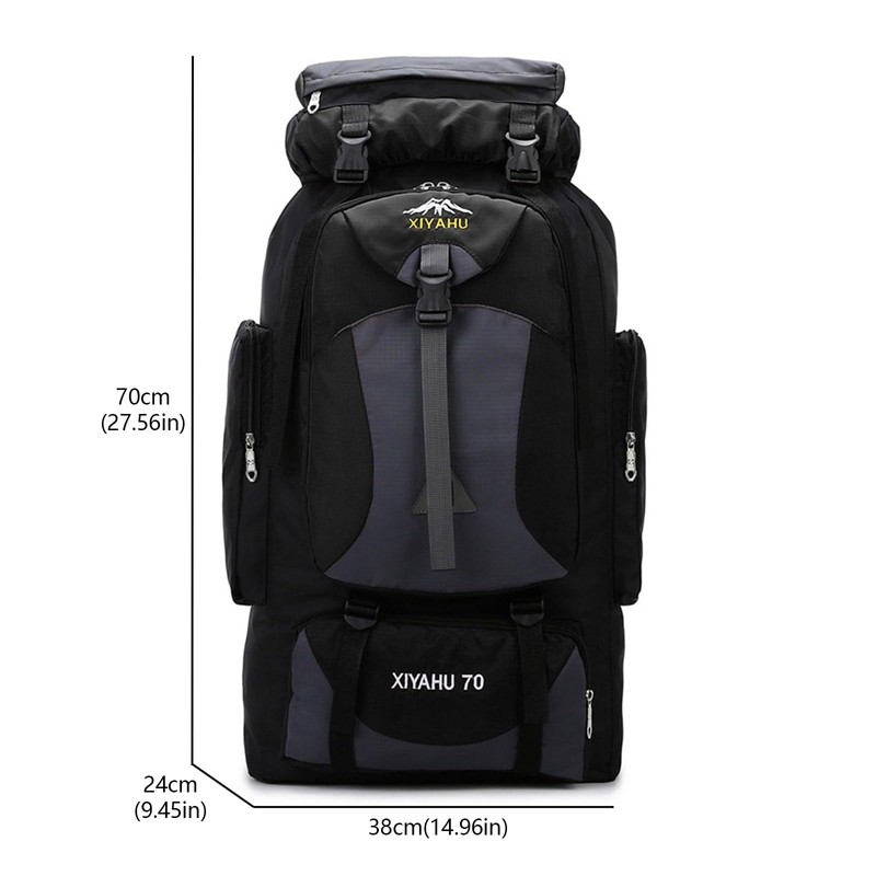 CINGHI LUSSO Hiking Backpack 70L Rucksack for Men Women Waterproof