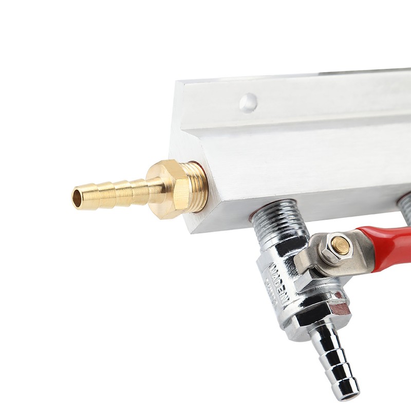 3 Way CO2 Gas Distribution Manifold Beer Dispensing Barrel Dispenser