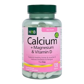 Holland & Barrett Calcium + Magnesium & Vitamin D 120 Tablets