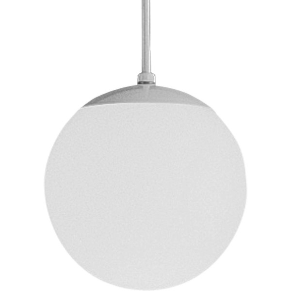 Progress Lighting P4401-29 Opal Cased Globes Provide Evenly Diffused Illumination White Cord, Canopy and Cap, Satin White