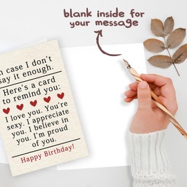 Londue Funny Birthday Card, Birthday Gifts for Men Women, Happy Birthday Card for Boyfriend Girlfriend