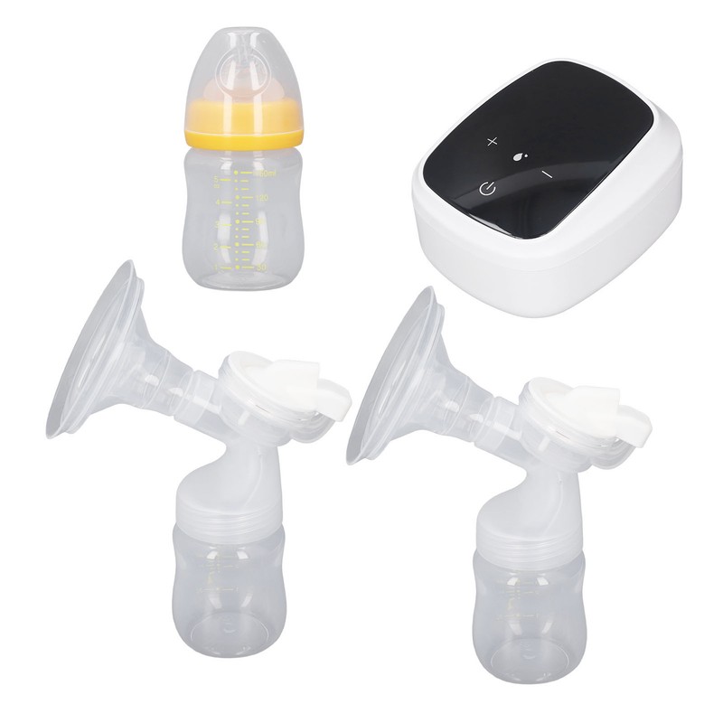 Electric Double Breastfeeding Pump 5 Levels Suction Less Noise Rechargeable