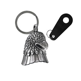 3D Motorcycle Bell with Hanger for Biker, Good Luck Biker Bells & Motorcycle Accessories, Key Chain with Colorful Luck Bell