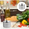 BIUDECO Stainless Steel Sugar Bowl with Lid Spoon Condiment Container