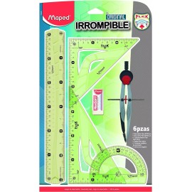 Maped Juego De Geometria Maped Con 5 Piezas Irrompibles