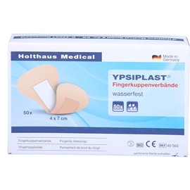 Finger Bandages YPSIPLAST Water Resistant 4 x 7 cm Skin Pack of 50