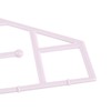 Hanging Closet Organizer 3 Tier Pink Storage Shelf Minimalist Grid