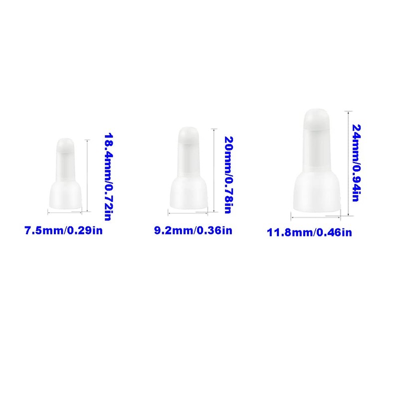 Ruidee 250pcs Closed End Crimp Connector Nylon Wire Crimp Cap